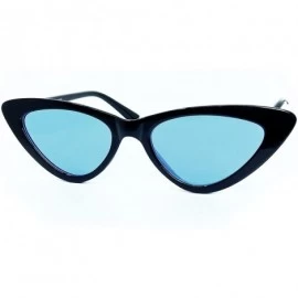 Goggle A3329 Clout Goggles Cat Eye Vintage Mod Style Retro Kurt Cobain Sunglasses - Black /Blue - CD18DDLYXIZ $10.78