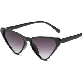 Aviator Sexy Cat Eye Sunglasses Women Brand Designer Triangle Sun Glasses Ladies Black - Red Gray - C518XE03SO2 $8.60