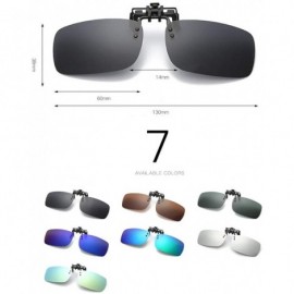 Sport Mens/Womens Clip-On Sunglasses Flip-Up Polarised Sun Lenses fit over Prescription Glasses/Readers/Outdoor Sports - C418...