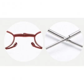 Rimless Women's Fold Magnification Reading Glasses 1.0 1.5 2.0 2.5 3.0 3.5 4.0 - Red - CH18E7QKEI2 $25.19