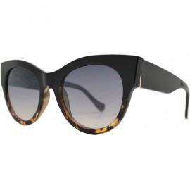 Sport Women's Bold Oversized Chunky Cat Eye Vintage Sunglasses - Black Tortoise + Polycarbonate Lens - CN18I5AW3WK $28.66