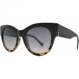 Sport Women's Bold Oversized Chunky Cat Eye Vintage Sunglasses - Black Tortoise + Polycarbonate Lens - CN18I5AW3WK $25.32