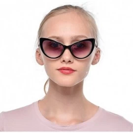 Oversized Womens Oversized Fashion Cat Eye Eyeglasses Frame Large Reading Glasses - Black Frame / Gray Lens - CH18WWIRTQD $24.69