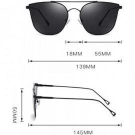 Aviator Glasses Sunglasses Adult Metal Frame Unisex Aviator Driving Polarized Sunglasses- Fashion Accessories - Black - CL18Z...