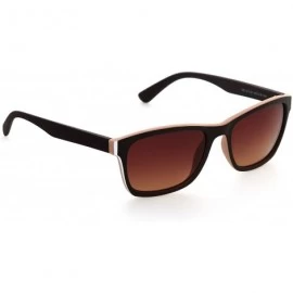 Sport Premium Designer Rectangular Sunglasses - Matte Brown - C7189OKORE3 $19.05