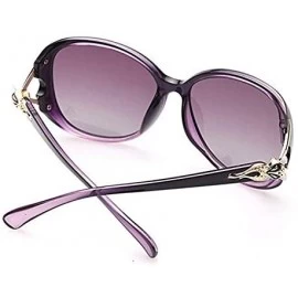 Round UV400 Polarized Sunglasses - UV Protection Premium Retro Mirrored Lens Oversized Frame Polarized Round Sunglasses - CX1...