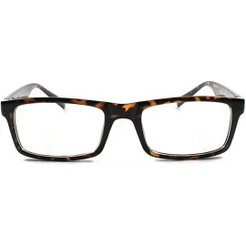 Rectangular Women Retro Vintage Nerd Style Clear Lens Eye Glasses Fashion Frame - Tortoise - CS18WAU063M $9.36