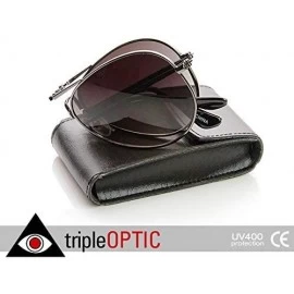 Aviator Limited Edition Folding Pocket Aviator Sunglasses + Case - Silver Lavender - CB11G13WLLN $10.21