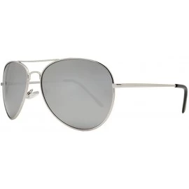 Aviator Aviator Sunglasses Retro Vintage Black Lens Police Pilot Style - Aviator - CP17YIOT736 $18.43