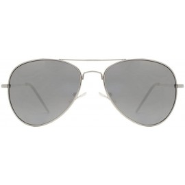 Aviator Aviator Sunglasses Retro Vintage Black Lens Police Pilot Style - Aviator - CP17YIOT736 $7.90