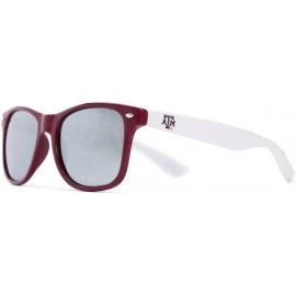 Sport NCAA Texas A&M Aggies TEXAM-3 Maroon Front Temple - Silver Lenses Sunglasses - One Size - Maroon - C1119UYISFD $21.97