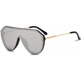 Aviator New sunglasses ladies fashion sunglasses one-piece lens sunglasses - C - C718SCYL5QN $80.69