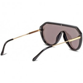 Aviator New sunglasses ladies fashion sunglasses one-piece lens sunglasses - C - C718SCYL5QN $31.44
