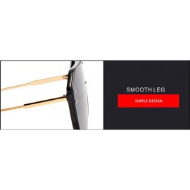 Aviator New sunglasses ladies fashion sunglasses one-piece lens sunglasses - C - C718SCYL5QN $31.44