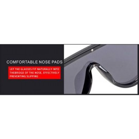 Aviator New sunglasses ladies fashion sunglasses one-piece lens sunglasses - C - C718SCYL5QN $31.44