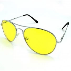Aviator Mens The Hangover Bradley Cooper Colored Aviator Poker Sunglasses UV 400 - Yellow - CA11THBC1ST $6.98