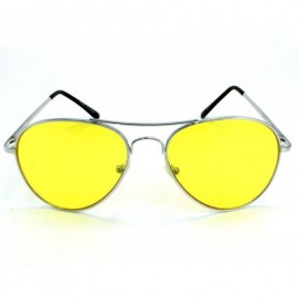 Aviator Mens The Hangover Bradley Cooper Colored Aviator Poker Sunglasses UV 400 - Yellow - CA11THBC1ST $6.98