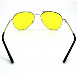 Aviator Mens The Hangover Bradley Cooper Colored Aviator Poker Sunglasses UV 400 - Yellow - CA11THBC1ST $6.98