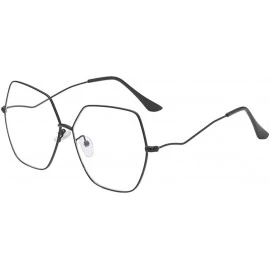 Rimless Oversized Metal Geometric Pentagon-Irregular Large Sunglasses Women Fashion Vintage Sunglasses - I - C5196SLDOZ7 $16.47