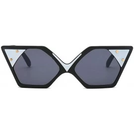 Square Fashion Sunglasses Designer Vintage Colorful - Black - C318LTQZNH0 $23.04