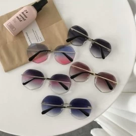 Square Newest Cool Polygon Shaped N Fashion Women's Ocean Sheet UV Protection Eyewear Sun Glasses UV400 - 4 - C71985GEUOG $30.65