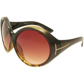 Oval Big Huge Oversized Vintage Style Sunglasses Retro Women Celebrity Fashion - Ali Oval Tortoise - CE180HGQAAT $11.83