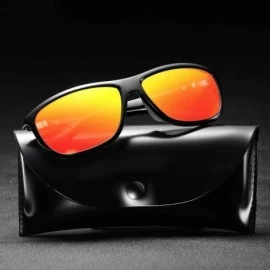 Goggle Polarized Sunglasses Protection Eyeglasses - Orange - C818TZZQUS6 $28.05