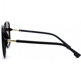 Rectangular Womens Mod Rectangular Oversize Butterfly Sunglasses - Black Burgundy - C918Z0EHGXC $13.89
