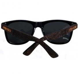 Sport Wood Sunglasses Polarized for Men Women Uv Protection Wooden Bamboo Frame Mirrored Sun Glasses SERRA - CM18IGOLG63 $15.20