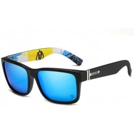 Square Sunglasses Definition Polarization Discoloration - Blue - CU18YSDKTSW $31.52