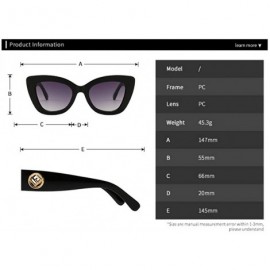 Goggle Retro Sunglasses Cat's Eye Miniature Narrow Sunglasses Suitable for Shopping - Driving and Leisure - CZ18YK6KOYY $29.84