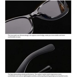 Goggle Retro Sunglasses Cat's Eye Miniature Narrow Sunglasses Suitable for Shopping - Driving and Leisure - CZ18YK6KOYY $29.84