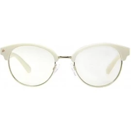 Cat Eye "The Angelou" Blue Light Blocker Readers - Ivory - CX18S6M3ZRD $27.94