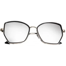 Rectangular Sunglasses Irregular Polarized Classic - Silver - C518U8NEQE3 $9.93