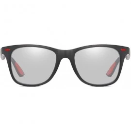 Rectangular Polarized Sunglasses Driving Photosensitive Glasses 100% UV protection - Sand Black/Discolour - CR18SO45NNK $35.44