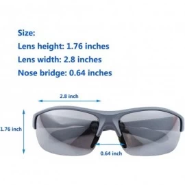 Sport UV400 Protection Sunglasses Men Women Sports Driving Fishing Travel Sunglasses with Super Lightweight Frame - C218W34SW...