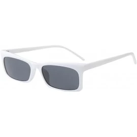 Oval Sunglasses Sports Fashion Goggles Eyeglasses Glasses Eyewear - White - CI18QOI74YC $11.23