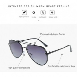 Aviator Frog Mirror Polarized Sunglasses for Men and Women Street Photography Selfy - Goldtea - CV18AU6ZS6A $7.84