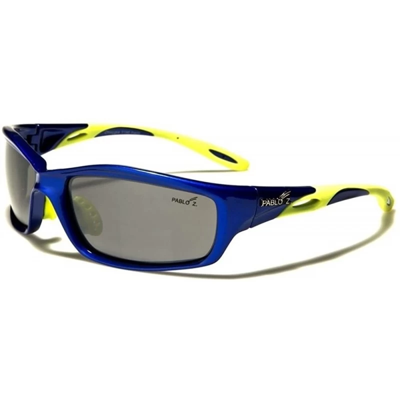 Sport Blue Motorcycle Biker Outdoor Tactical Rectangle TR-90 Frame Sport Sunglasses - CC1802O52ZI $13.08