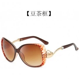 Oval fashion ladies sunglasses diamond sunglasses A04Y 4 3802_Bean - CI1985TSE25 $24.02