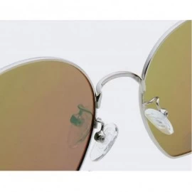 Aviator Men's Polarized Stainless Steel Frame Sunglasses - Gradient Sunglasses Lightweight Frame - D - CN18RYE5ELQ $88.16