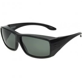 Rectangular Haven-Breckenridge Rectangular Fits Over Sunglasses - Black - CL196H26WA2 $77.85