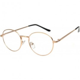 Round Round Circle Frame Clear Lens Glasses - .070_gold_rose - CL188Z2KLHA $19.47