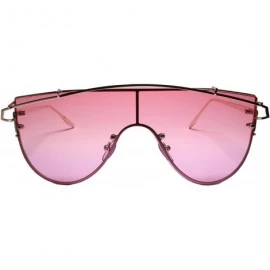 Aviator Designer Sophisticated Fancy Fashionable Womens Sunglasses - Pink / Purple - CI18Z0CI36W $15.57