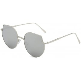 Rectangular Sunglasses - Irregular Shape Large Metar Frame Punk Retro Style - E - CT18U0D25SO $26.84
