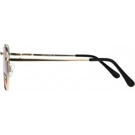Rectangular Mens Color Mirror Rectangular 90s Metal Rim Classic Sunglasses - Orange - C41808I6959 $23.52