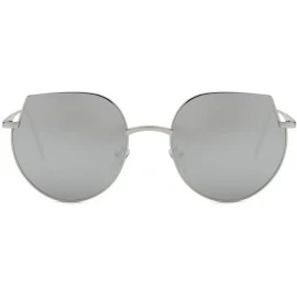 Rectangular Sunglasses - Irregular Shape Large Metar Frame Punk Retro Style - E - CT18U0D25SO $13.11