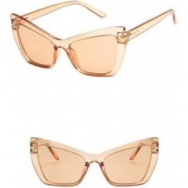 Rectangular Unisex Sunglasses Fashion Bright Black Grey Drive Holiday Rectangle Non-Polarized UV400 - Brown - CS18RLIA27Z $9.15