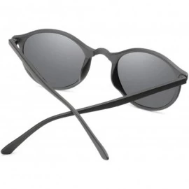 Oversized Round Polarized Sunglasses Retro Men Eyeglasses Brand Design Women Shades Sun Glasses - 2 - CB18W39MOYK $21.05
