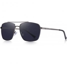 Square Rectangular Polarized Sunglasses for Men 100% UV protection - Gray - CK18MH76S8E $41.31